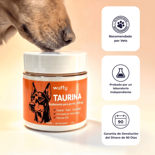 Wuffy Taurina® Suplemento de Taurina para Perros – Apoyo Cardíaco - Wuffy Labs